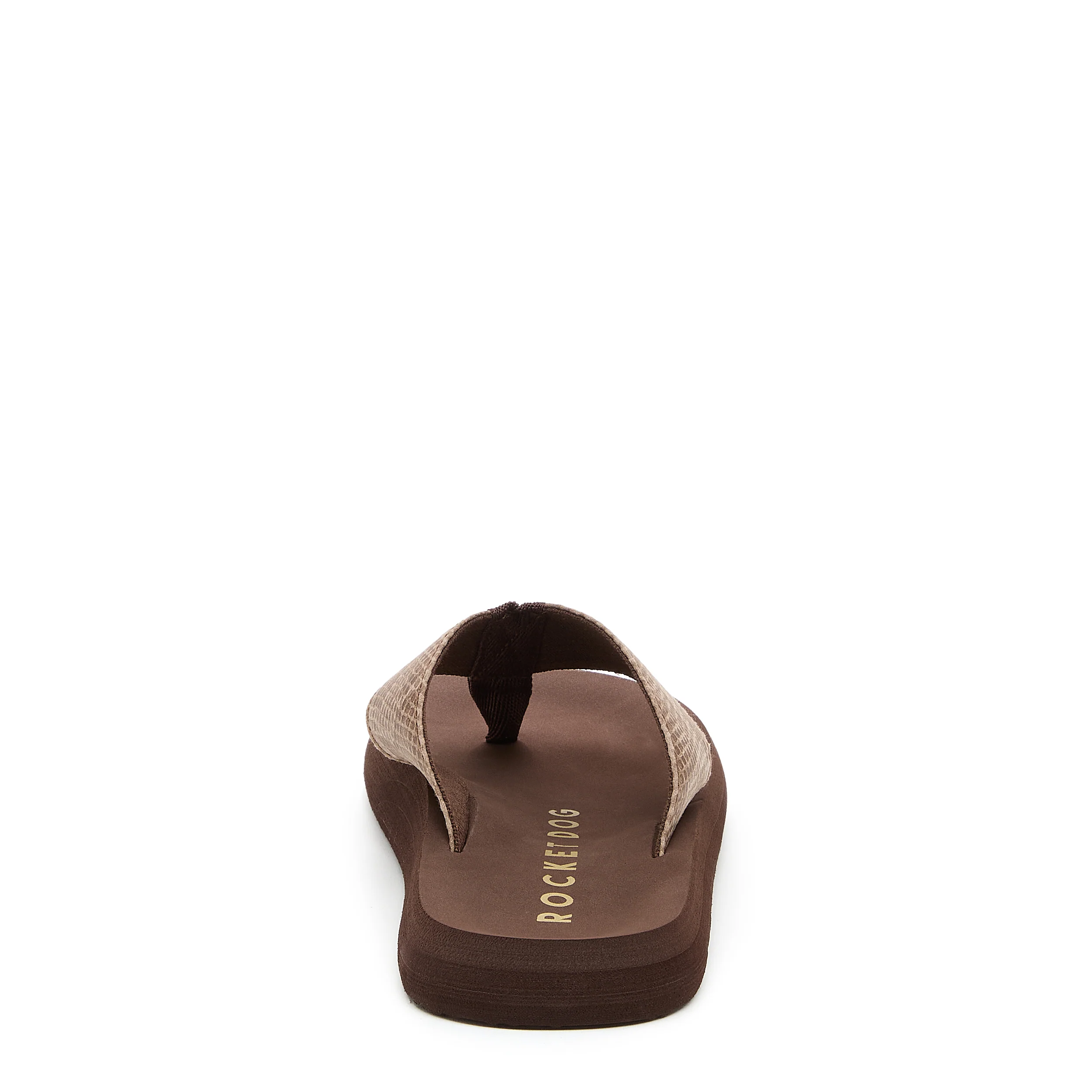Adios Brown Snake Print Flip-Flops - Image 3