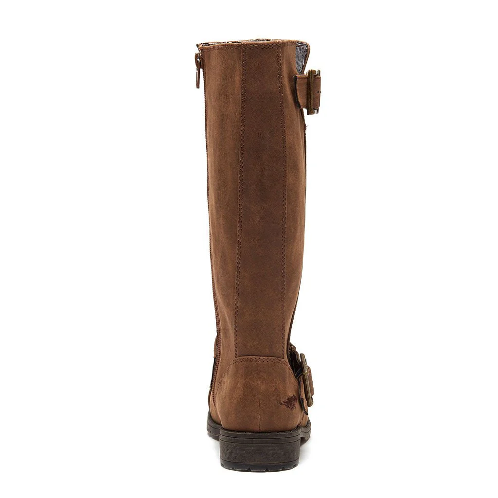 Berry Brown Biker Boot - Image 3