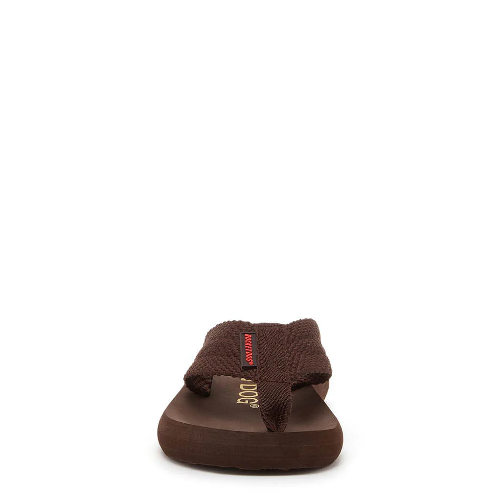 Sunset Brown Webbing Flip Flops - Image 3